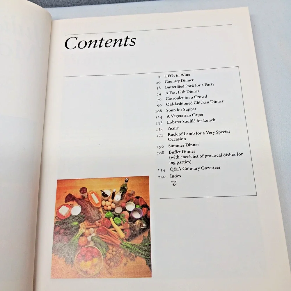 Vintage Julia Child & More Company Cookbook‎ 1979 HC French Recipes READ
